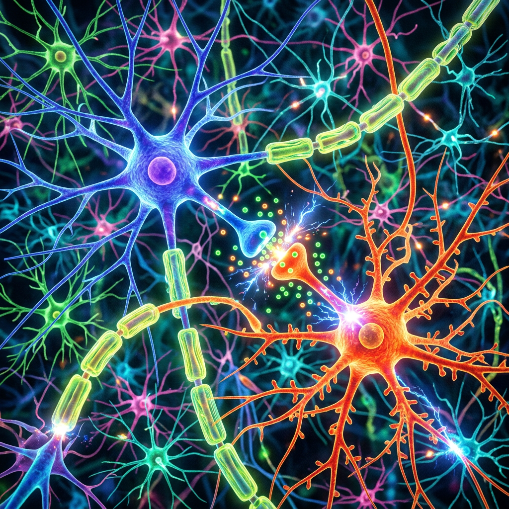 a colorful display of a memory signal