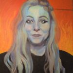 portrait painting of a young woman