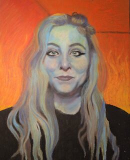 portrait painting of a young woman