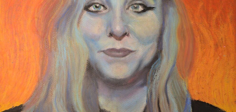 portrait painting of a young woman