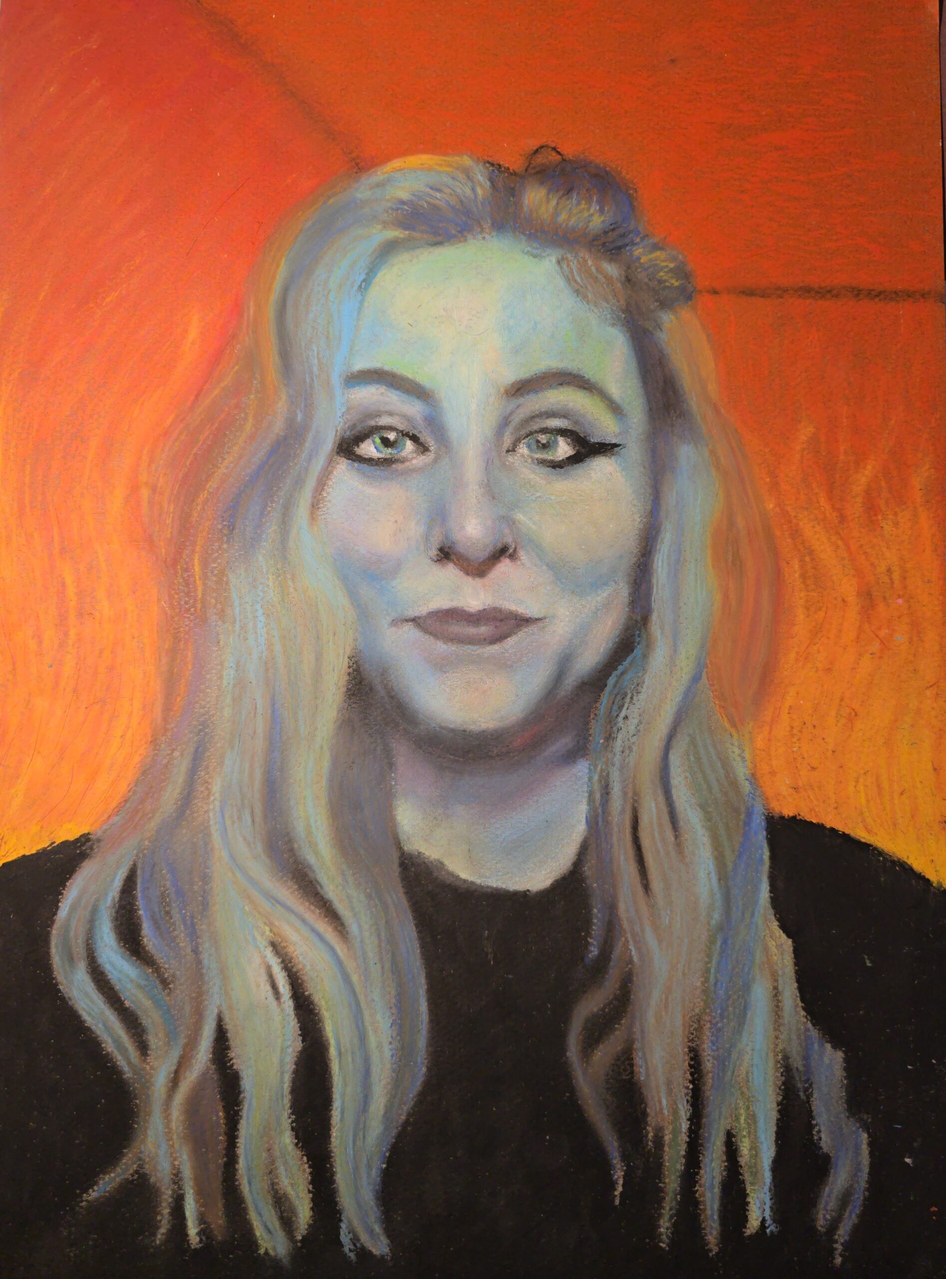 portrait painting of a young woman