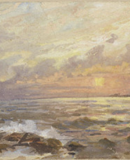 Painting by William Trost Richards, American, 1833–1905