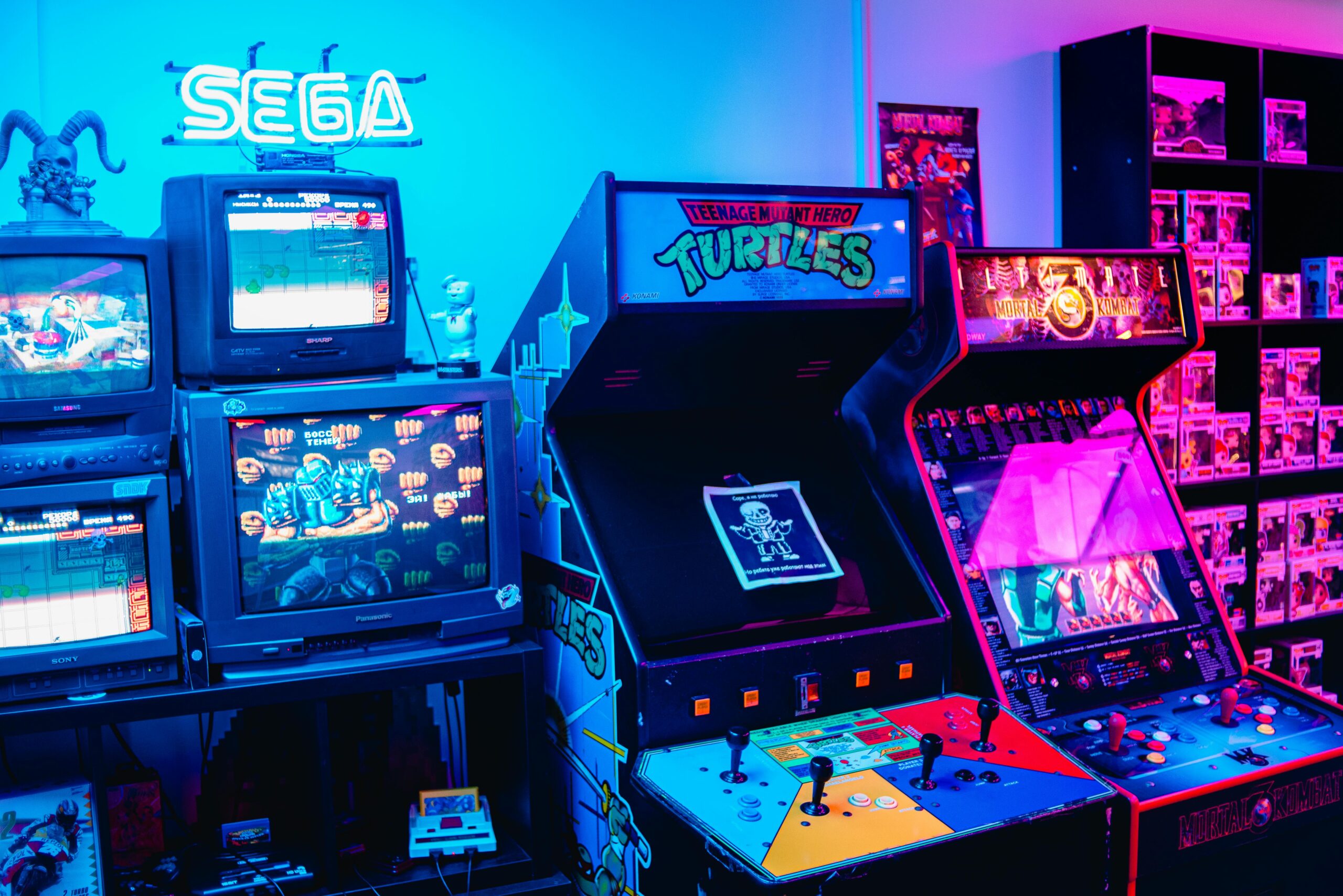 A picture of an arcade
